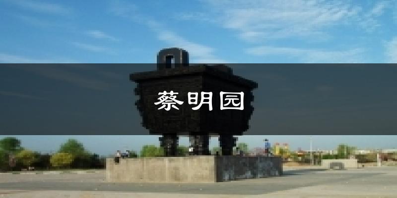 蔡明园气温