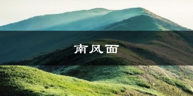 南风面今日天气