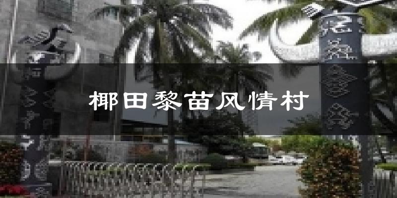 椰田黎苗风情村今日天气