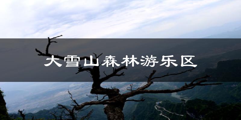 大雪山森林游乐区天气未来15天